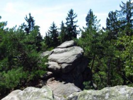 Čtyři palice – skála Paličatá (skalní útvar 730 m n. m.)